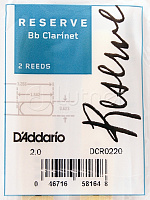 Трости для кларнета DCR0220 Reserve Bb, размер 2.0, 2шт. 