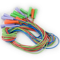 Скакалка MR-Sk, цветная, d5мм, резин.пластикат, пласт.ручки